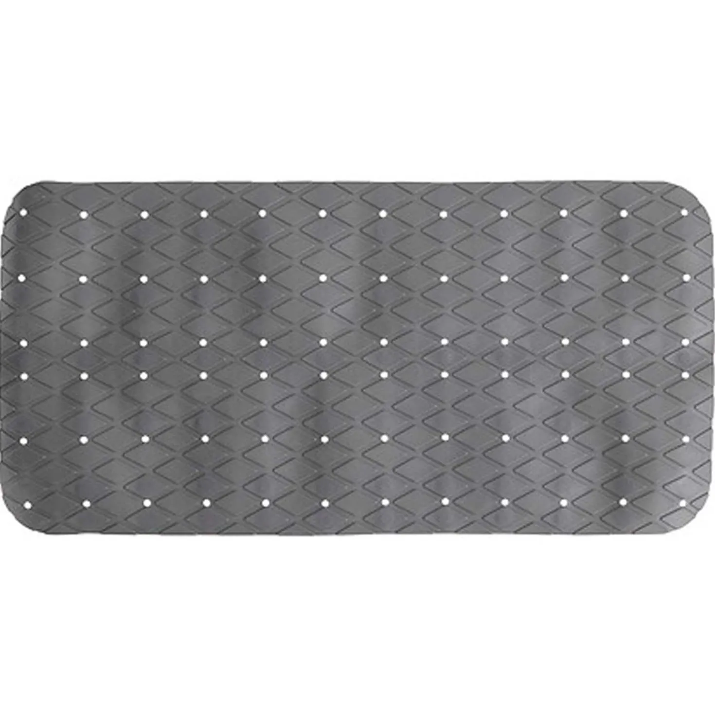 Badmatte PVC, grau, 70 x 35 cm