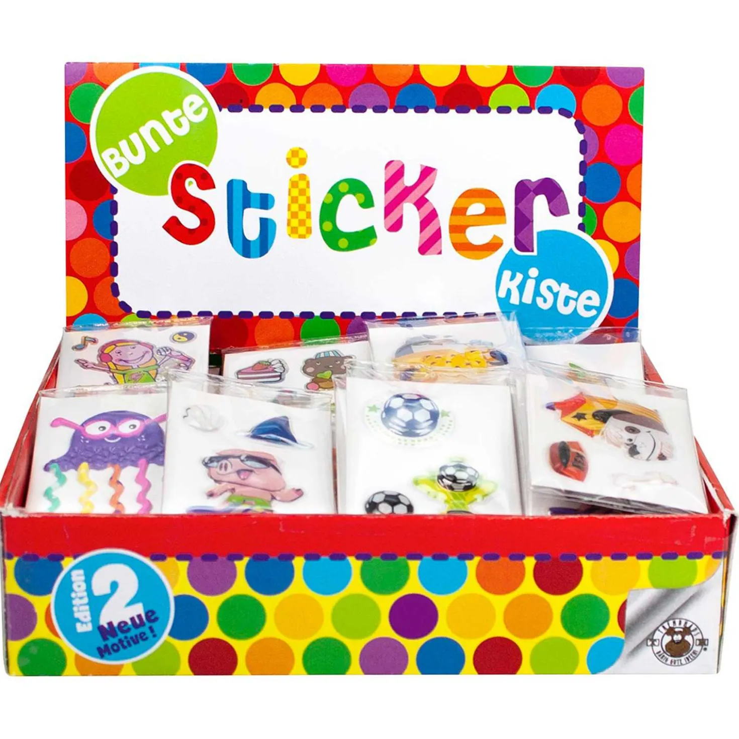 Bunte Stickerkiste