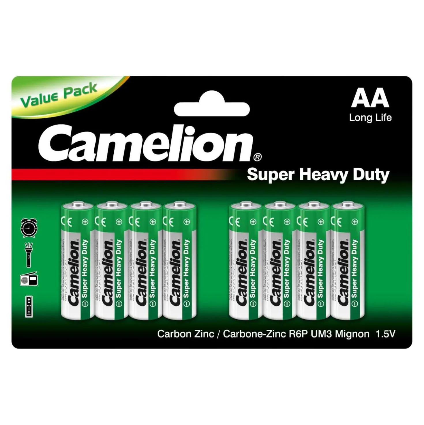Camelion AA/R6 Batterie Super Heavy Duty 1,5V, 8 Stück