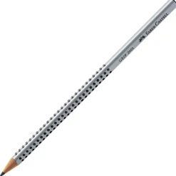 Faber Castell Bleistift Grip 2001 2B, silber
