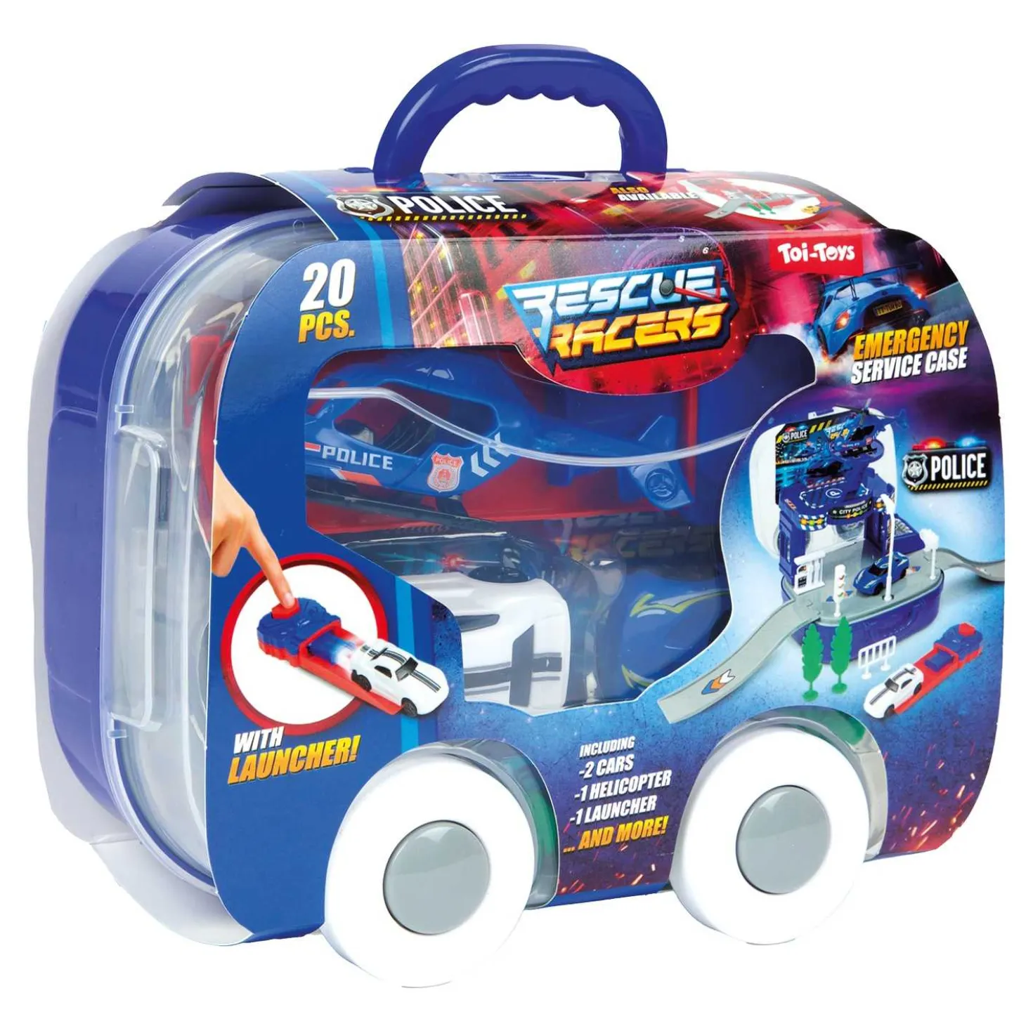 Fahrzeug Set Turbo Racers im Koffer