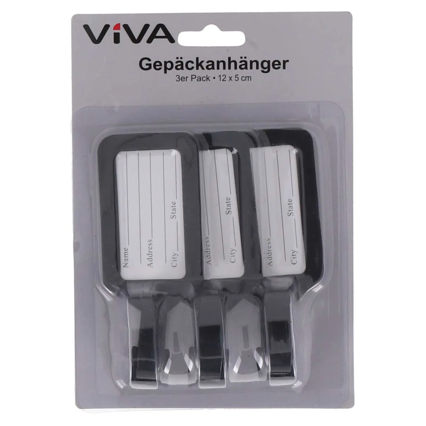 Gebäckanhänger, schwarz, 3 Stück