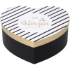 Geschenkbox Größe 2, Herzform, gold