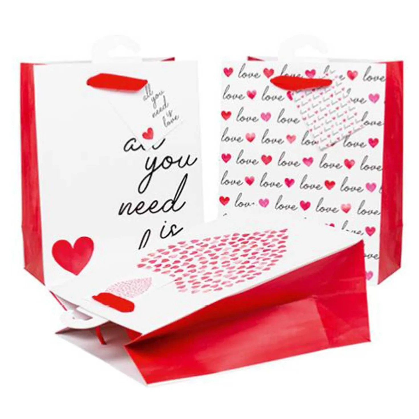 Geschenktüte A5, Love, UV-Prägung