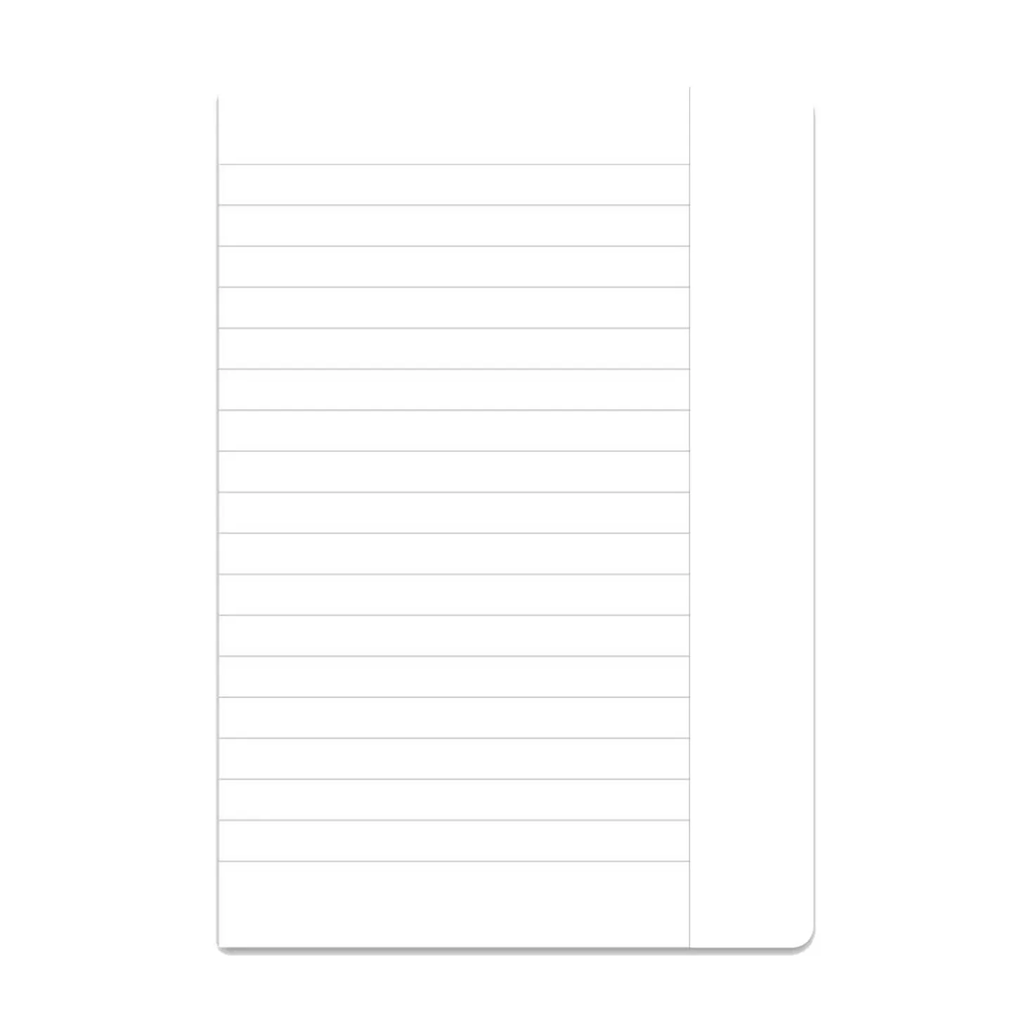 Heft A5 Nr. 9 liniert mit Rand, 80 g, 16 Blatt
