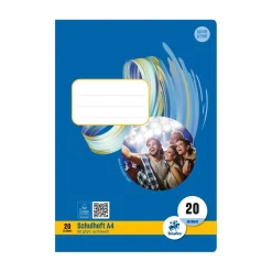 Heft Nr. 20 blanko A4, 80 g, 16 Blatt