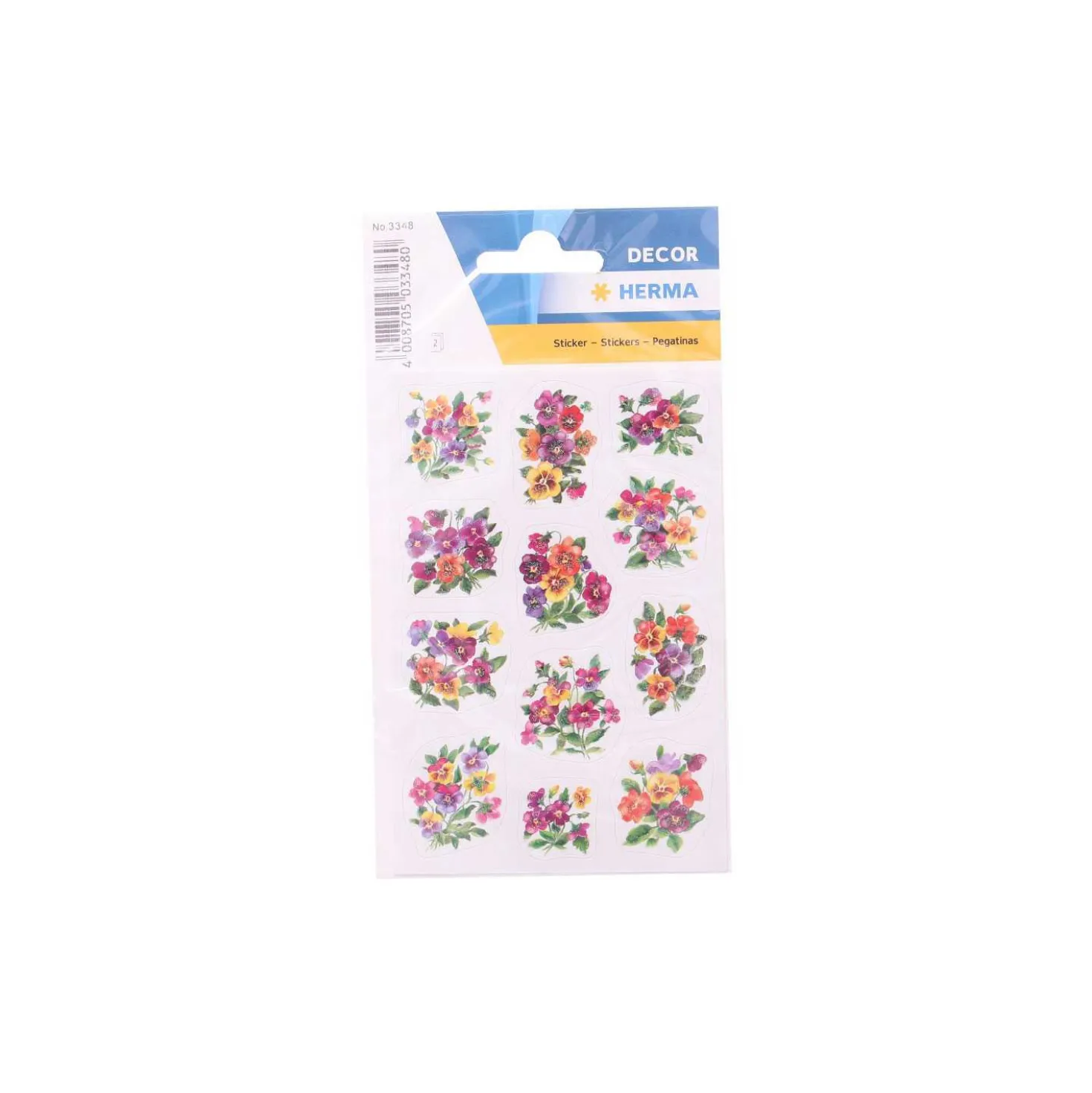 Herma Sticker Veilchengestecke beglimmert, 2 Blatt
