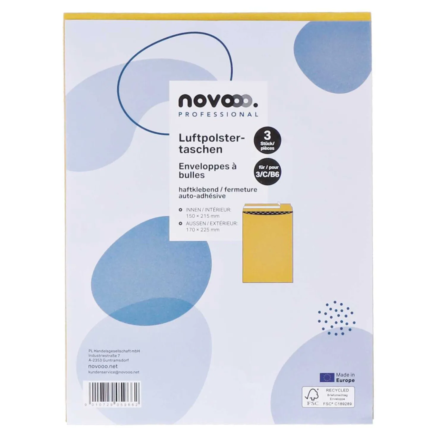 Luftpolstertaschen, 150 x 215 mm, 3 Stück