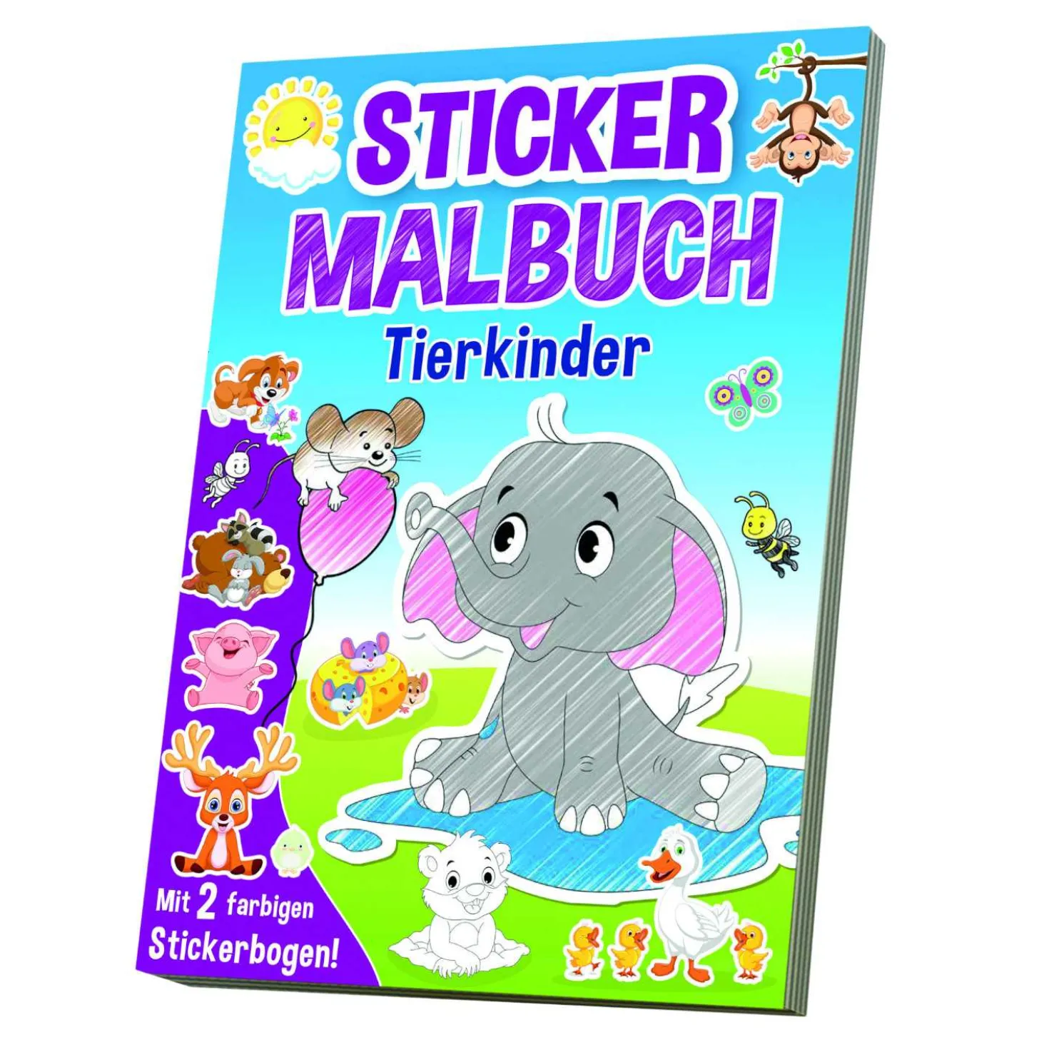 Malbuch mit Sticker, 64 Seiten