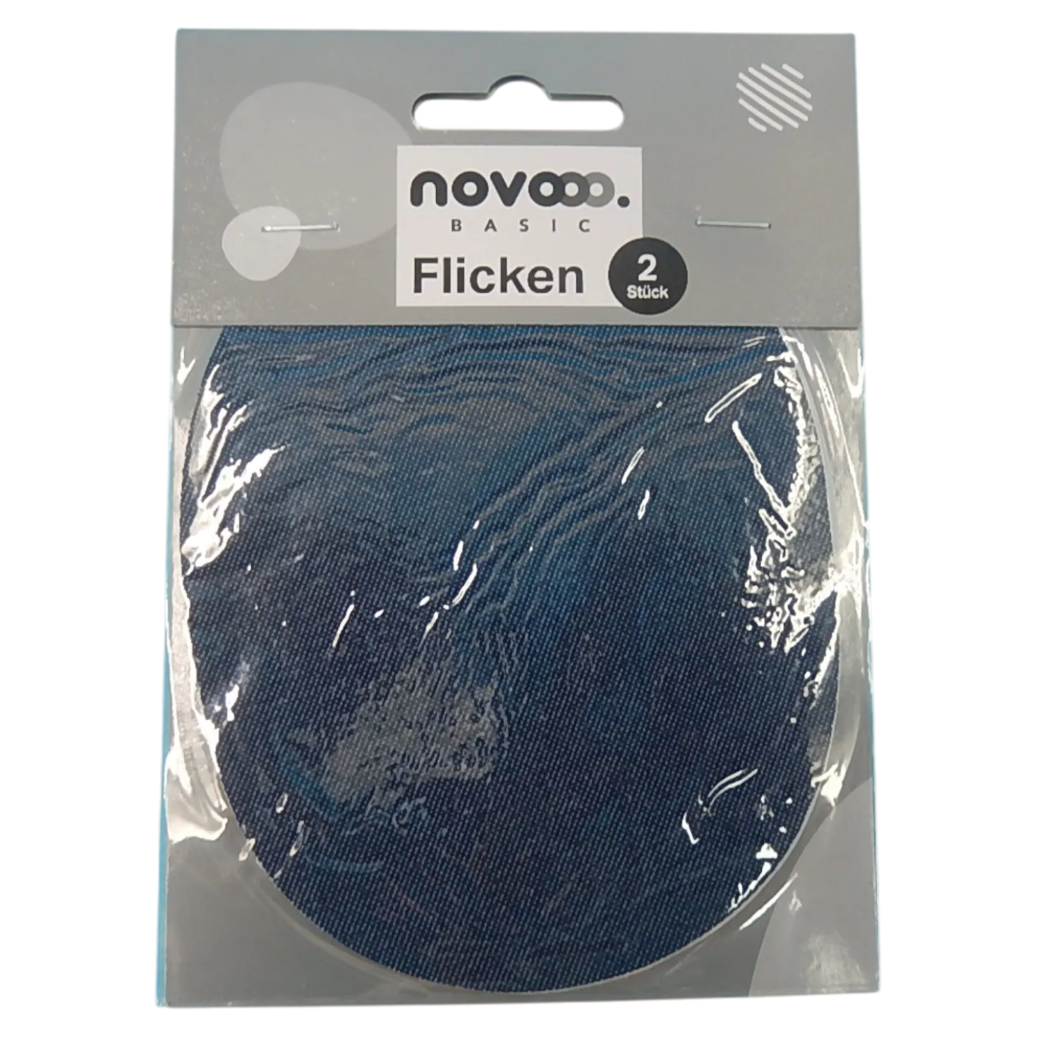 novooo Flicken dunkelblau 10,5 x 13,3 cm, 2 Stück