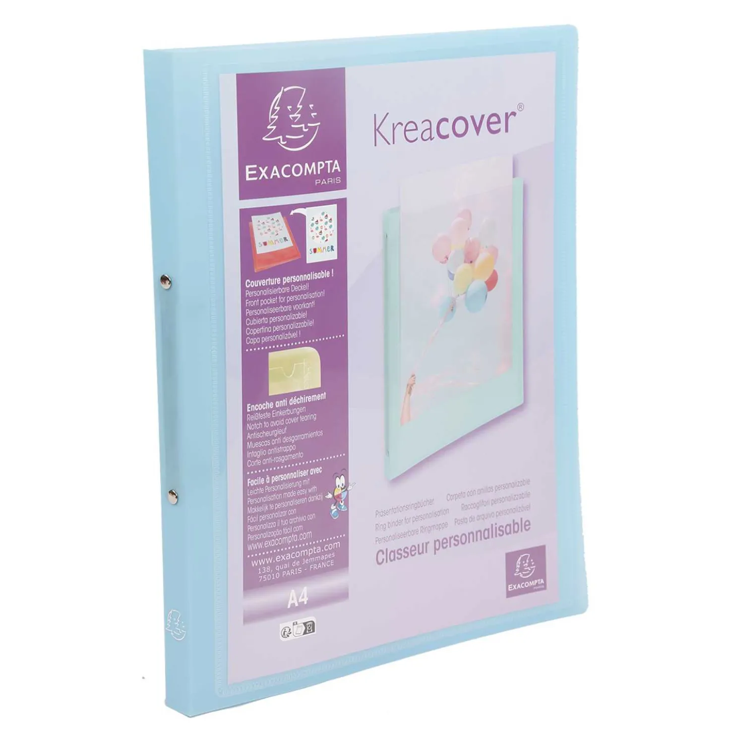 Ringbuch A4 Kreacover pastell