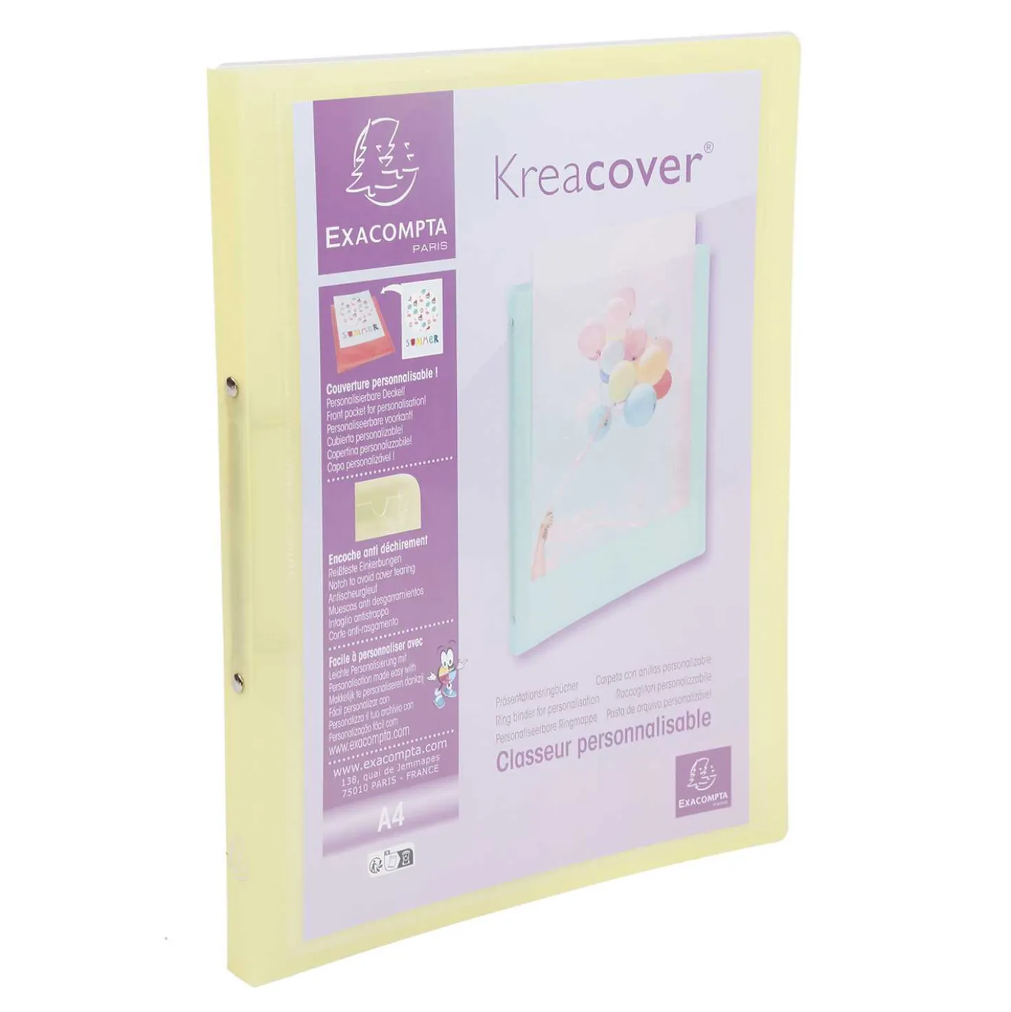 Ringbuch A4 Kreacover pastell