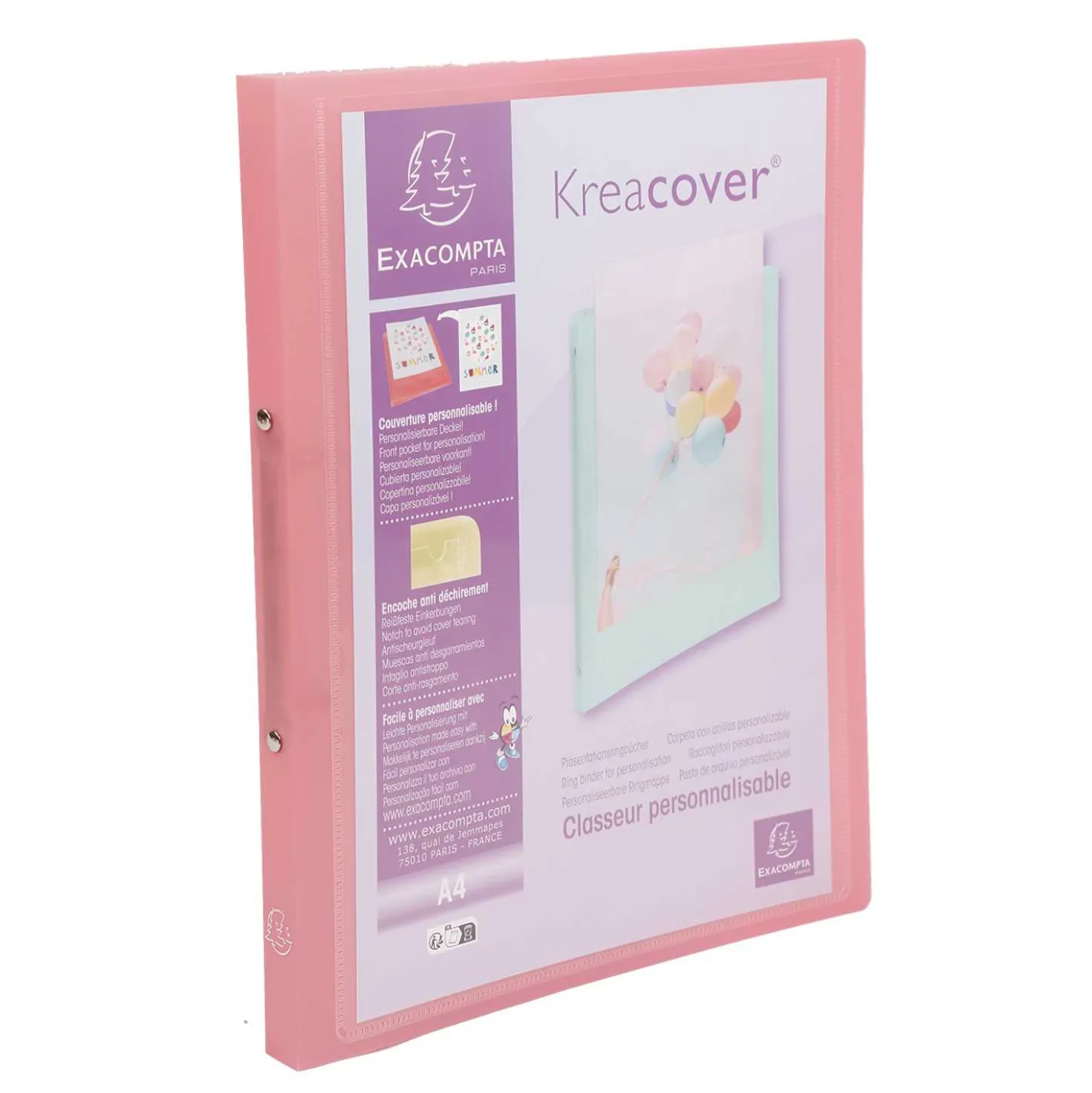 Ringbuch A4 Kreacover pastell