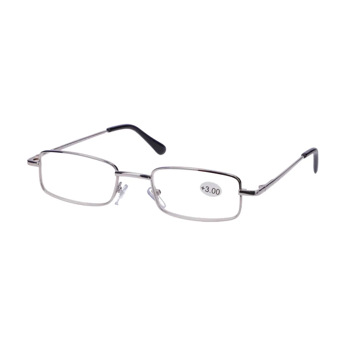 Star Optic Lesehilfe MD6 aus Metall +3,0 Dioptrien silber glänzend