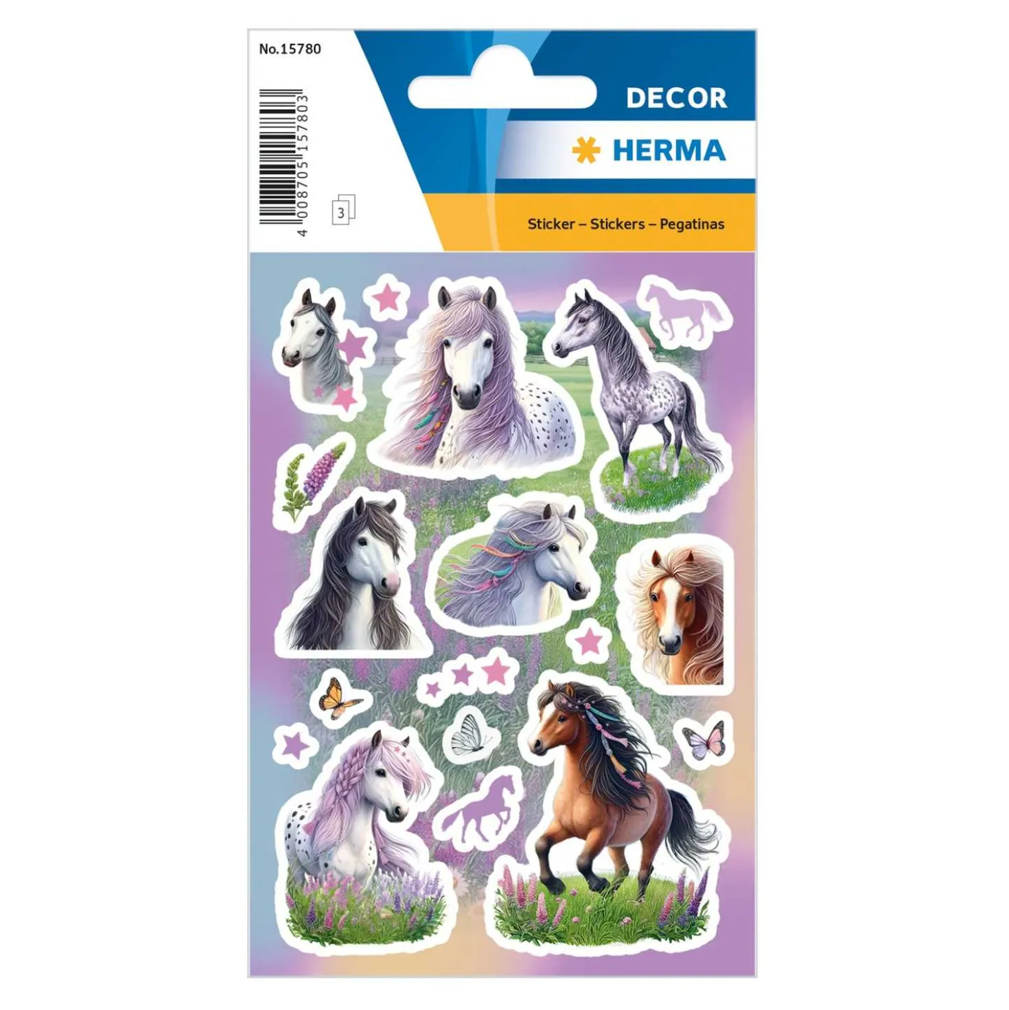 Sticker Pferdewelt, 3 Blatt